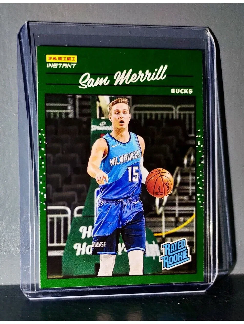Sam Merrill 2020-2021 Panini NBA Instant #43 Rated Rookie Retro Card 1/3558